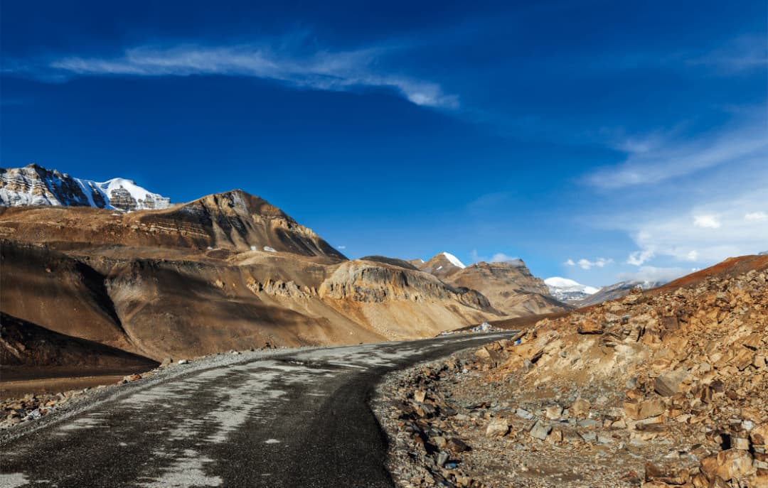 Journey from Hanle to Leh