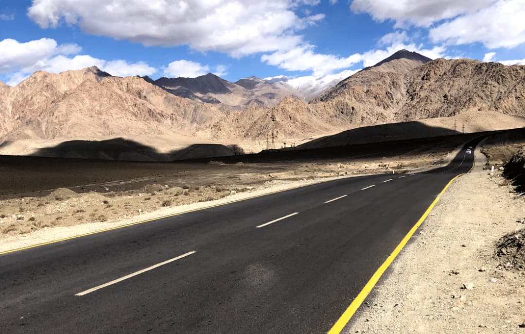 Journey from Hanle to Leh
