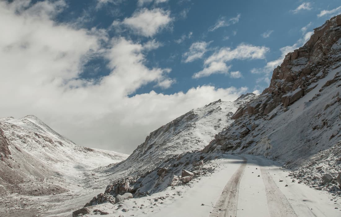 Descending From Changla Pass