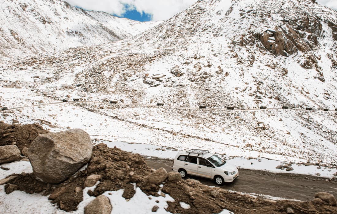 Descending From Changla Pass