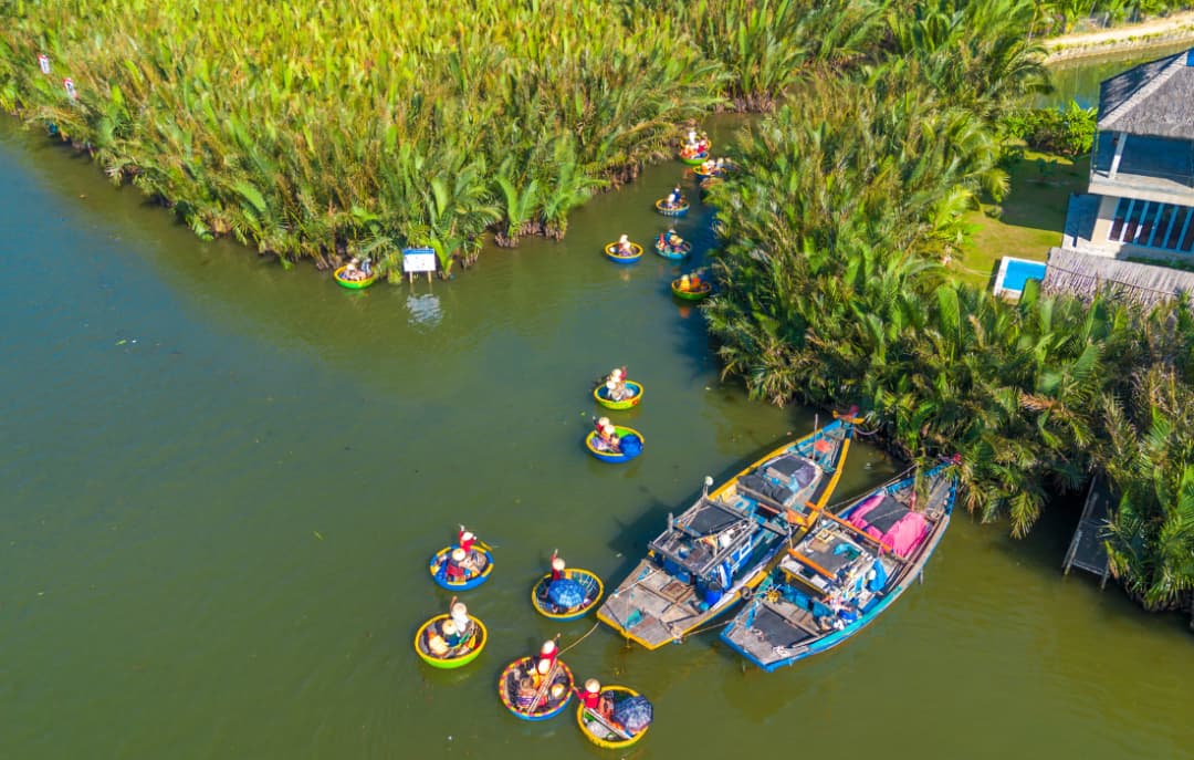 Marble Mountain, Coconut forest, & Hoi An village Tour
