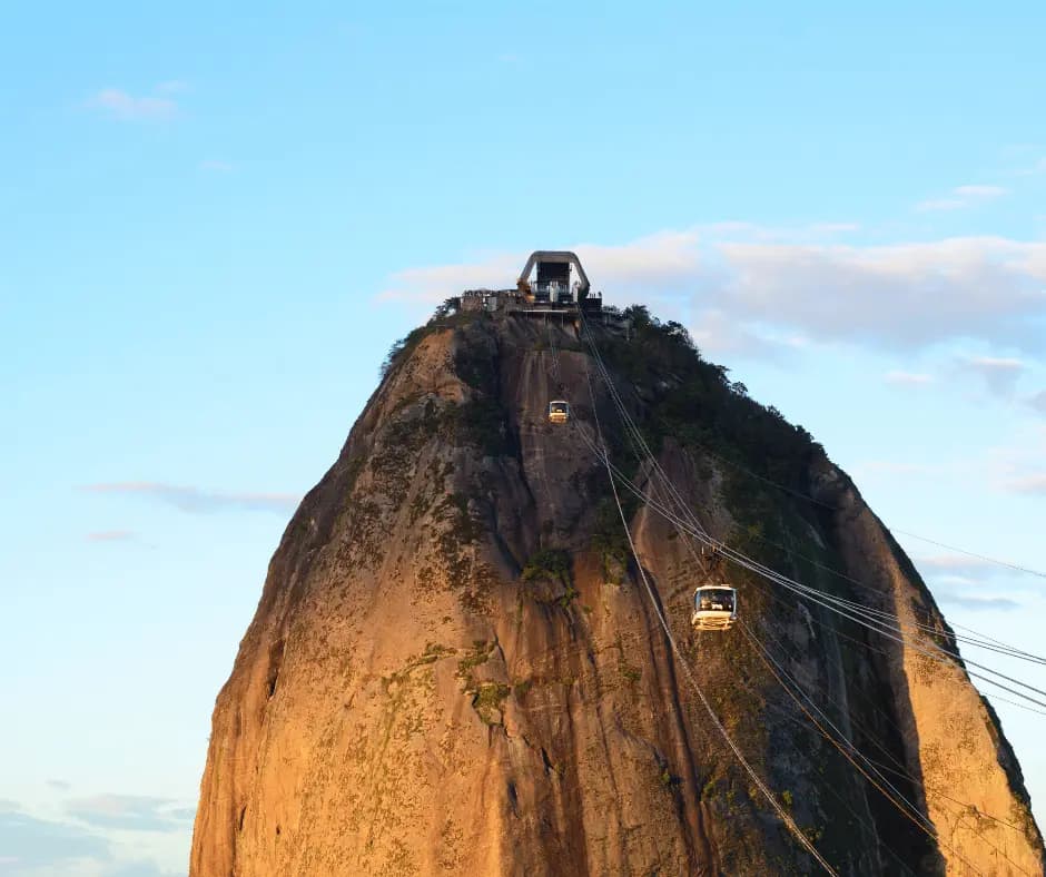 Cable car ride up Sugar Loaf Mountain