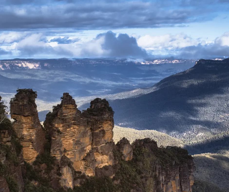 Three Sisters Rock at the Blue Mountain