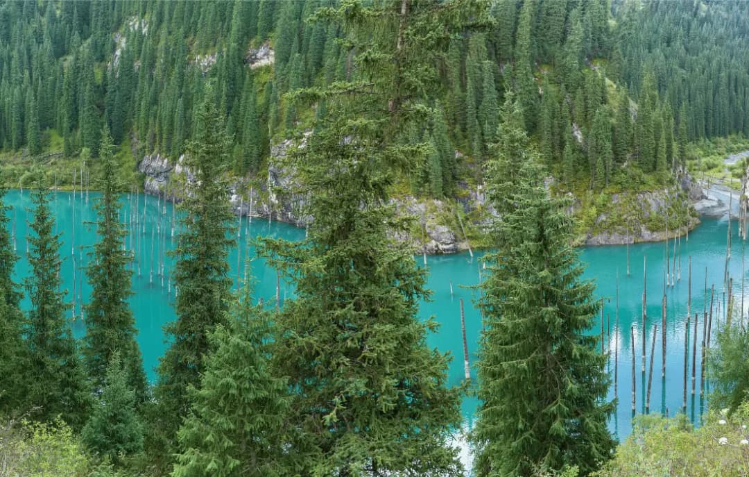 Visit to Kaindy Lake