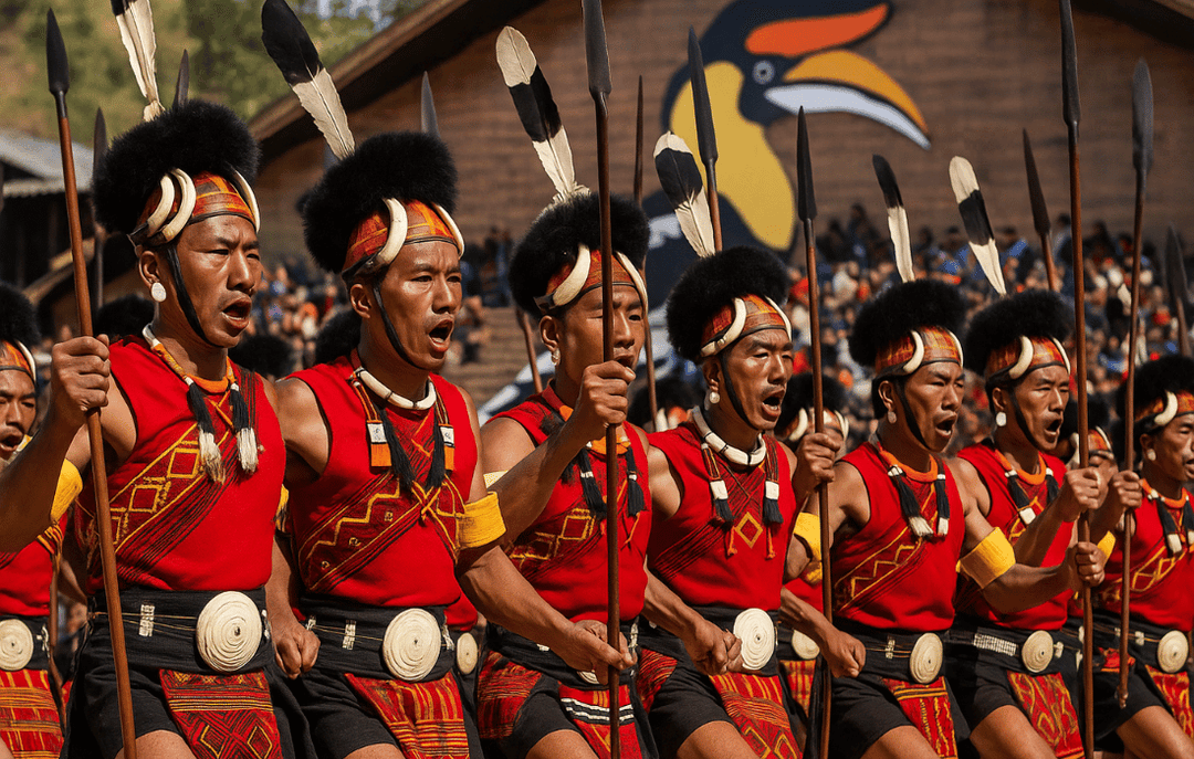 A tribal dance during festival in North East India